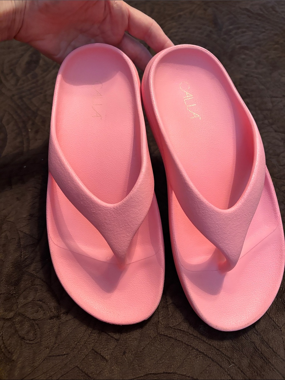 CALIA by Carrie Underwood Pink Foam Flip Flop Sandals, Sz 8